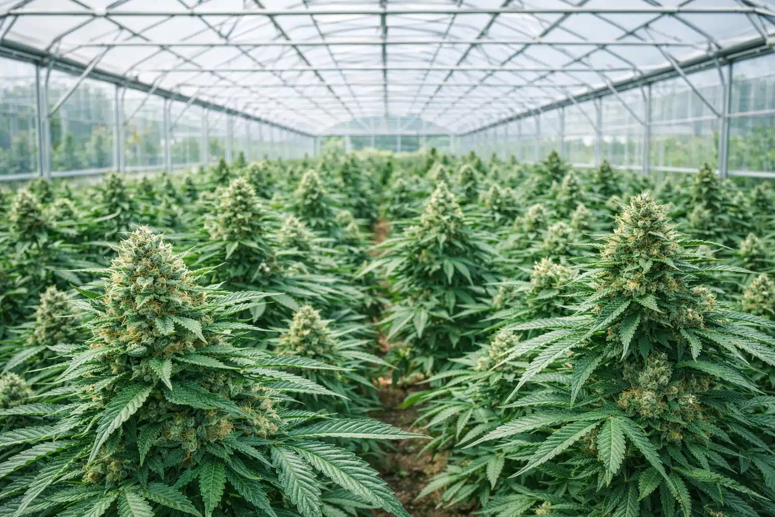 Plantes de CBD sous serre Plantes de CBD sous serre